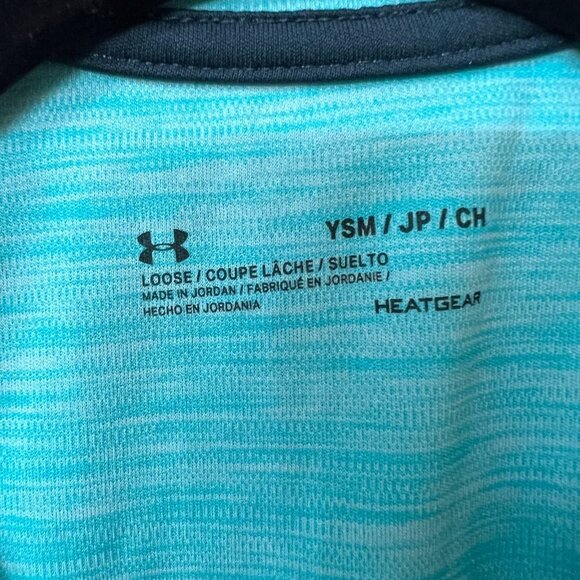 Under Armour Youth HeatGear 1/4 Zip Pullover Loose Fit Long Sleeve Top YSM Polye - Picture 3 of 8